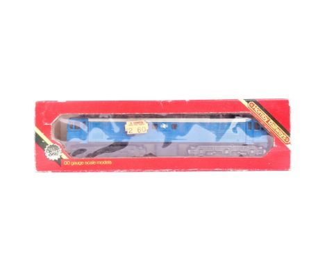Model Railway - a vintage Tri-ang OO gauge model railway trainset locomotive engine, R.351 Class EM2 electric loco in B.R. bl