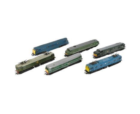 Model Railway - a collection of x6 assorted OO gauge model railway diesel trainset locomotive engines to include;&nbsp;Lima W
