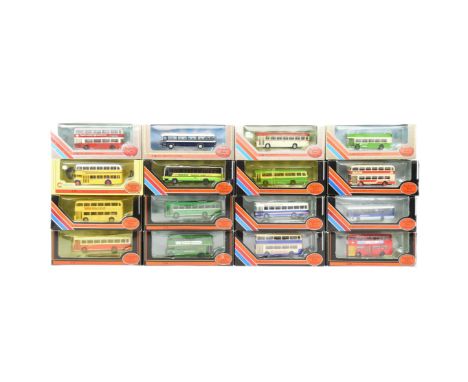 Diecast - a collection of x16 Gilbow / EFE Exclusive First Editions 1/76 scale boxed diecast model buses. Various companies a