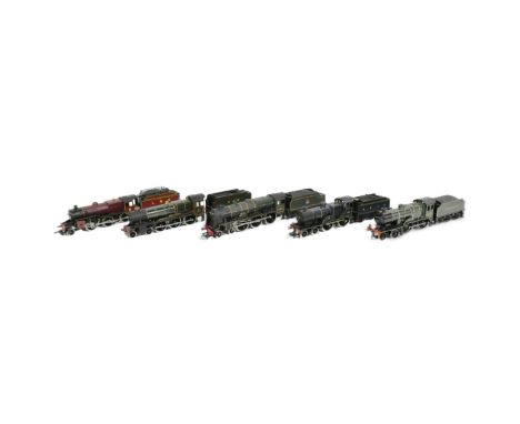 Model Railway - a collection of x5 assorted OO gauge model railway trainset locomotive engines to include; Dapol County of Wo