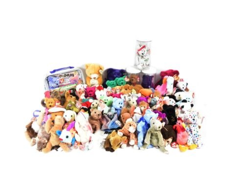 Beanie Babies - a large collection of vintage TY Beanie Babies to include the Princess Diana bear (small and large examples) 