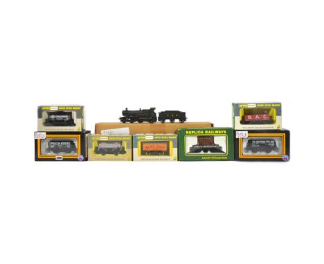Model Railway - a kit built OO gauge model railway trainset locomotive engine 3445 GWR Flamingo along with boxed Wrenn, Dapol