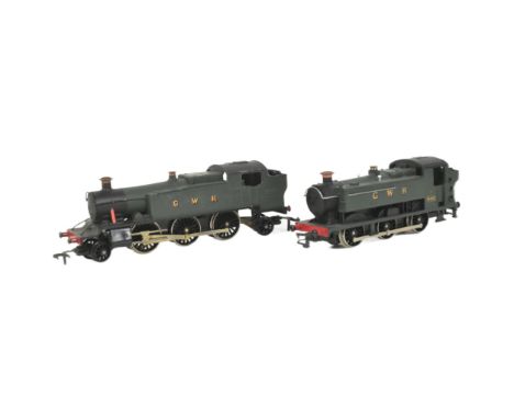 Two vintage Graham Farish OO gauge model railway trainset locomotive engines. Comprising of; 8103 GWR 2-6-2 Prairie Tank and 