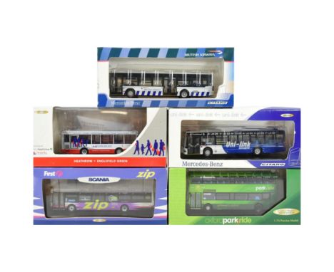 Diecast - a collection of x5 Creative Master Northcord 1/76 scale diecast model buses. Assorted companies and liveries, all b