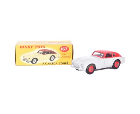 Dinky Toys - No. 167 AC Aceca Coupe - an original vintage Dinky Toys made boxed diecast model No. 905. Grey, with red roof an