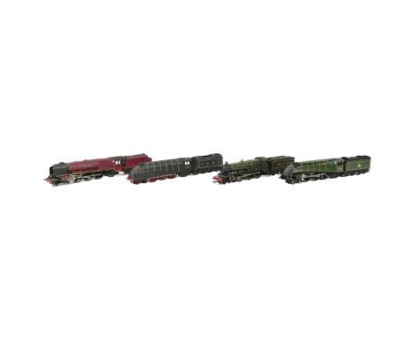 Model Railway - collection of four vintage Hornby Dublo OO gauge model railway trainset locomotive engines, comprising of; 22