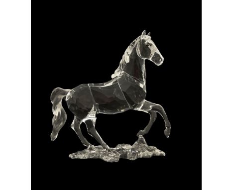Swarovski crystal model of a Stallion,  H15cm x L15cm 