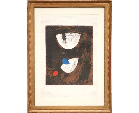 JOHN PIPER 'Anglesey beach', 1963, original lithograph on wove paper hand signed printed by Curwen numbered in pencil, ref: L