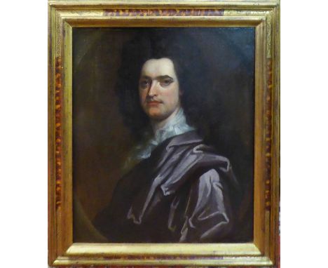 ATTRIBUTED TO GODFREY KNELLER (German 1646-1723) 'Portrait of a Gentleman - Possibly Lord Marlborough', oil on canvas, proven
