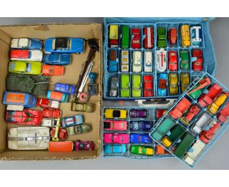 A QUANTITY OF UNBOXED ASSORTED PLAYWORN DIECAST VEHICLES, to include Corgi Toys Citroen 'Le Dandy', No.259, Karrier Bantam Sn