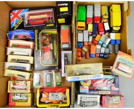 A QUANTITY OF BOXED AND UNBOXED ASSORTED DIECAST VEHICLES, to include a collection of Dustbin Lorry/Refuse Wagon models, Dink