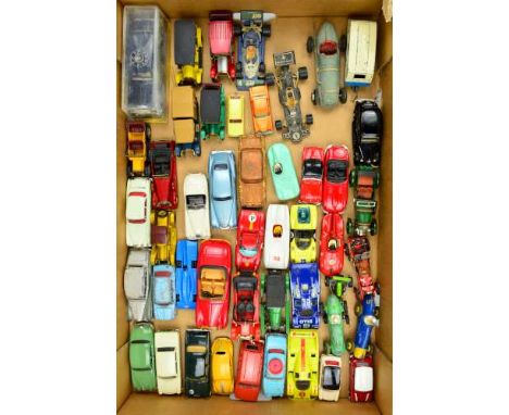 A QUANTITY OF UNBOXED AND ASSORTED PLAYWORN DIECAST VEHICLES, Dinky, Corgi, Matchbox, Corgi Classics, Brumm, etc, to include 