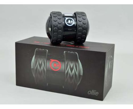 A BOXED SPHERO OLLIE DARKSIDE ROBOT TOY, complete with tyres, accessories and instructions, except misssing USB charger