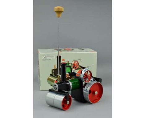 A BOXED MAMOD LIVE STEAM ROLLER, No.SR1a, not tested, appears complete with accessories and fuel, looks to have hardly ever b