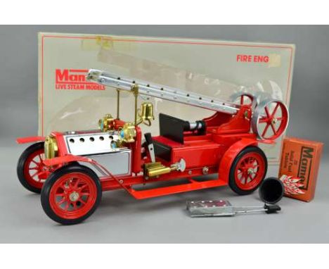 A BOXED MAMOD LIVE STEAM FIRE ENGINE, No.FE1, not tested, appears complete with accessories and fuel, looks to have hardly be
