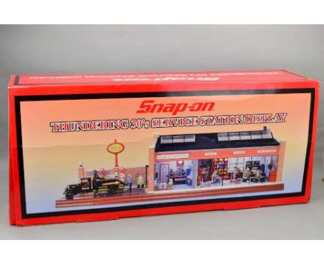 A BOXED CROWN PREMIUMS SNAP-ON THUNDERING  30'S  SERVICE STATION DISPLAY MODEL, No.2403625, contents not checked but items ap