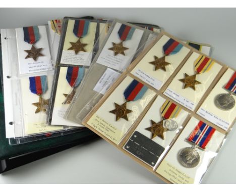 AN ALBUM OF WWII PERIOD MEDALS concerning the War in the Desert 1940-43 including British Armed Forces, Indian Army & to incl