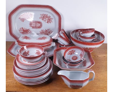 COPELAND SPODE, A FITZHUGH PATTERN PART DINNER SERVICE..together with a Tiffany &amp; Co black band coffee service by Limoges