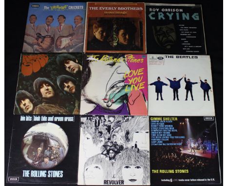 A quantity of various LPs including The Beatles "Revolver", "Help!", "Rubber Soul", Rolling Stones "Big Hits (High Tide and G