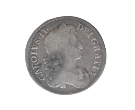England - Charles II (1660-1685), 1679 Crown, third laureate and draped bust of King Charles II right, legend around . / . cr