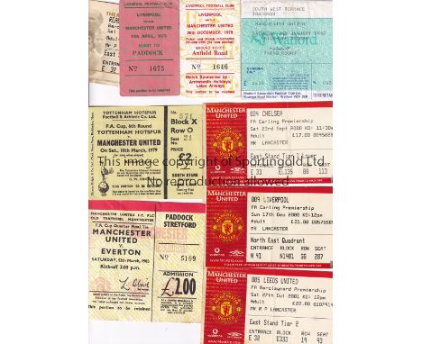 MANCHESTER UNITED       Nine tickets: home v Everton 12/3/1983 FA Cup, Chelsea and Liverpool 2000/1, Leeds United 2001/2 and 