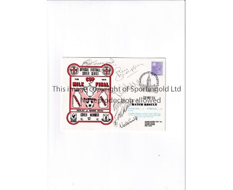 1984 LEAGUE CUP FINAL / LIVERPOOL V EVERTON / AUTOGRAPHS     First Day Cover for the Replay at Maine Road date stamped 28/3/1