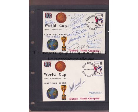 1966 WORLD CUP / ENGLAND AUTOGRAPHS      Two special commemorative issue signed World Cup First Day Covers - England "World C