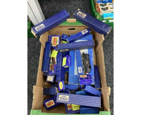 A Quantity of Hornby Dublo "OO" Gauge Model Railway Items including 4-6-2 Locomotive, R/No. 69550, Rolling Stock, Lineside Ac