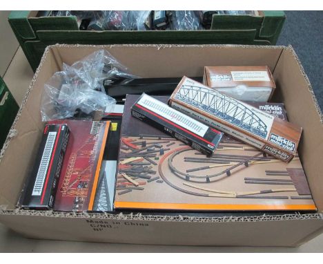 A Collection of Marklin Mini-Club 'Z' Scale Lineside Accesories and Track Sections, mostly in original packaging, boxed.