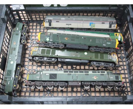 Six "OO" Gauge Outline Diesel Locomotives by Lima, Hornby, Jouef, all untested, playworn, spares or repair.