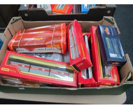A quantity of Hornby, Bachmann "OO" Gauge Rolling Stock Container Wagons and Containers, boxed.
