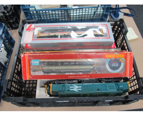 Six "OO" Gauge Outliine Diesel Locomotives by Hornby, Lima, Mainline, untested, spares/repair, boxed.