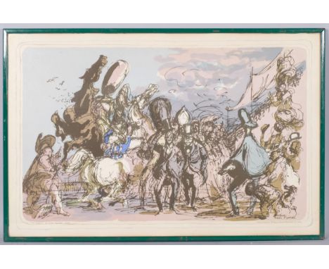 Feliks Topolski (1907 - 1989), This England, lithograph for School Prints Ltd, Baynard Press SP19, 1947, image 42cm x 68cmGoo