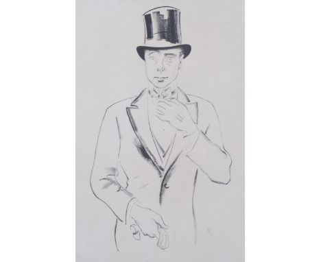 Edmond Xavier Kapp, King Edward VIII, lithograph, signed in pencil, 1932, no. 23/50, 55cm x 42cm, framedSeveral stains around