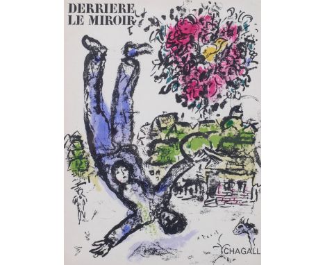 Marc Chagall, The Artist's Bouquet, Derriere Le Miroir 147, original lithograph 1964, Mourlot 410, sheet 38cm x 29cm, framedS