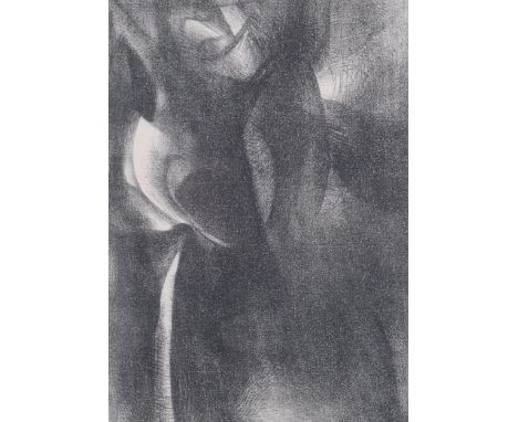 Christine Boumeester, L'Insaisissable, original lithograph from an edition of 160 copies, 1949, image 18cm x 13cm, framedVery