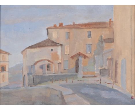 Diana Boyd, Siena, oil on board, 29cm x 39cm, framed, with Exhibition brochure versoGood condition