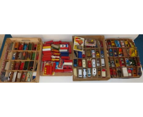 Approximately 100 mainly Matchbox buses, vans, cars, fire engine etc Condition reports are not available for the Interiors Sa
