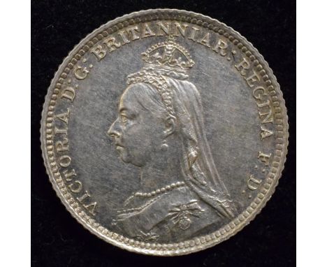 Queen Victoria, Groat, 1888, (for use in British Guiana), Jubilee bust l. R. Britannia seated r. date in axis, edge milled, s