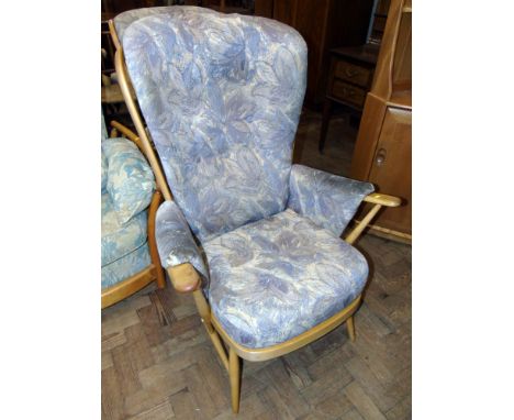 Pair of Evergreen fireside chairs by Ercol. Condition reports are not available for the Interiors Sale.