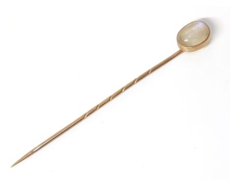 Moonstone stick pin Condition reports are not available for the Interiors Sale.