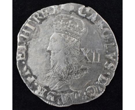 King Charles I, Shilling, Tower, Under the King (1625-42), Group D, fourth bust, type 3a variety a, Crowned bust l. R. Round 