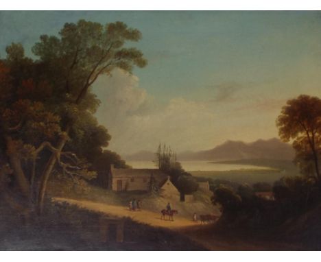 Attributed to Henry Gastineau (1791-1876) - 'Vale of Keswick with Bassenthwaite in the distance', inscribed on a later label 