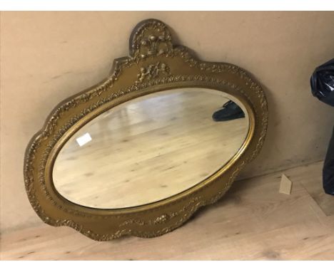 A Victorian gilt mirror