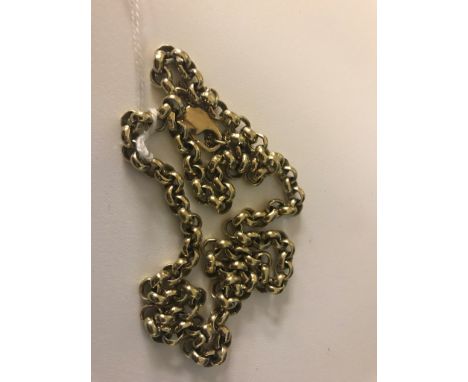 A heavy 9ct belcher chain