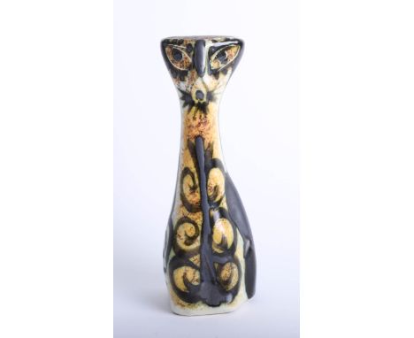 A Celtic pottery, Newlyn cat figure, height 19cm.
