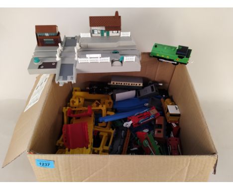 A large collection of Thomas the Tank Engine toys