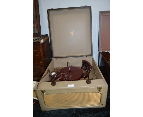 Vintage HMV Portable Record Player 