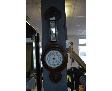 1930's Oak Barometer 