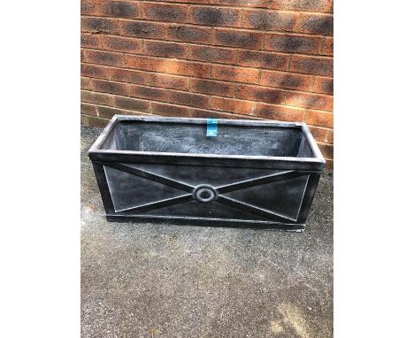 Rectangular garden planter, length approx 75 cm, height approx 33cm